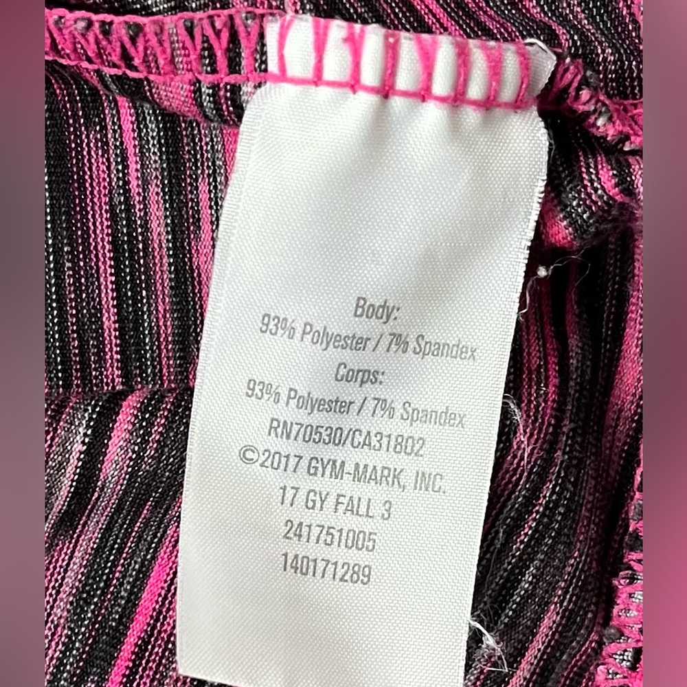 🔥GYMGO  Girls Space Dye Full-Zip Hoodie Pink Black Size S (5-6) Thumbholes 🔥 - Picture 11 of 11